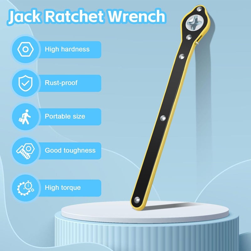 Windspeed Car Jack Wrench Ratchet tool Scissor Jack Wrench Labor-Saving Ratchet Wrench Handle Adapter - Image 4